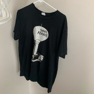 Iconic Save Ferris T-shirt 80s Ferris Bueller’s Day off trendy black and white